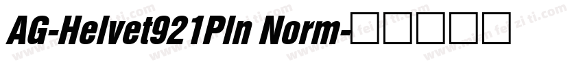 AG-Helvet921Pln Norm字体转换